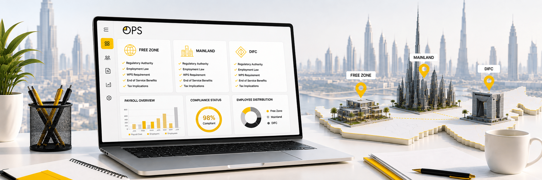 Free Zone vs Mainland Payroll UAE