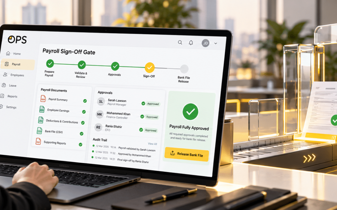 Payroll Sign-Off Gate: What a Documented Approval Has to Prove
